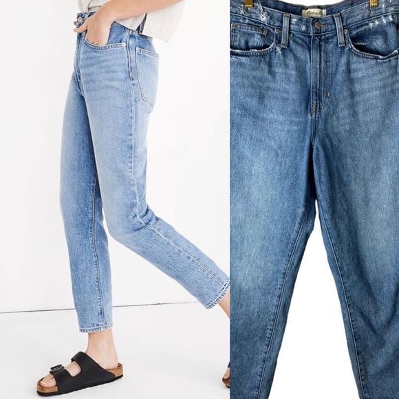 Madewell Denim - Madewell  Cotton The MomJean  Melva Wash